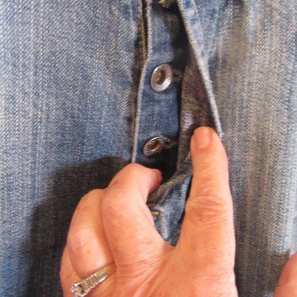 G Star 3301 Jeans Men’s 30x28 Distressed Button Fly 100% Cotton Made in Italy - Picture 3 of 9